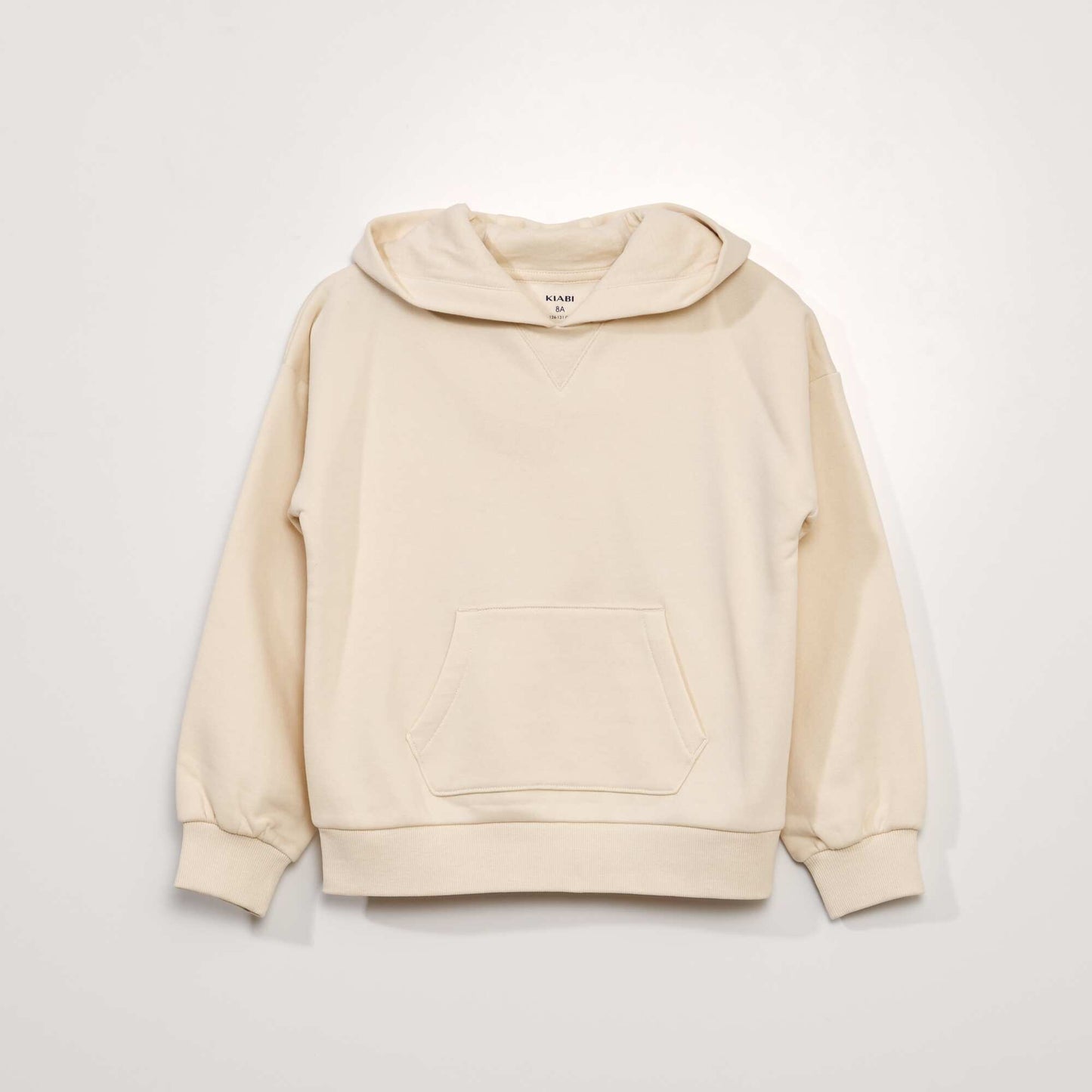 Sweat à capuche molleton épais Beige