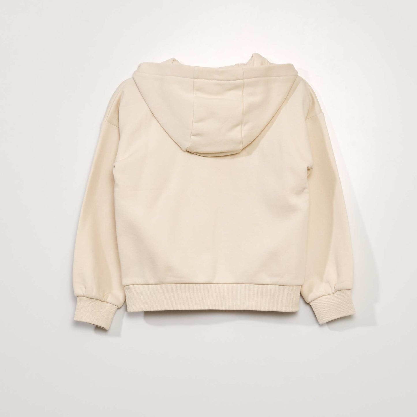 Sweat à capuche molleton épais Beige