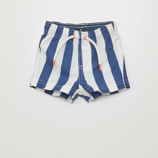 Short de bain Bleu/blanc