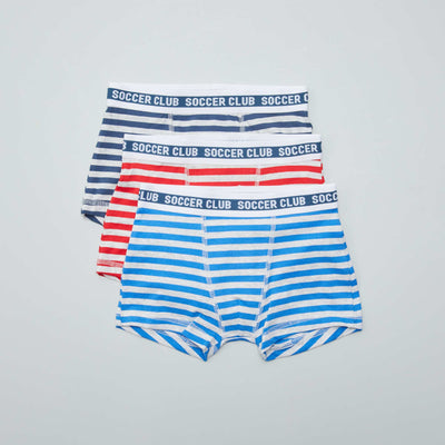 Lot de 3 boxers stretch GRIS
