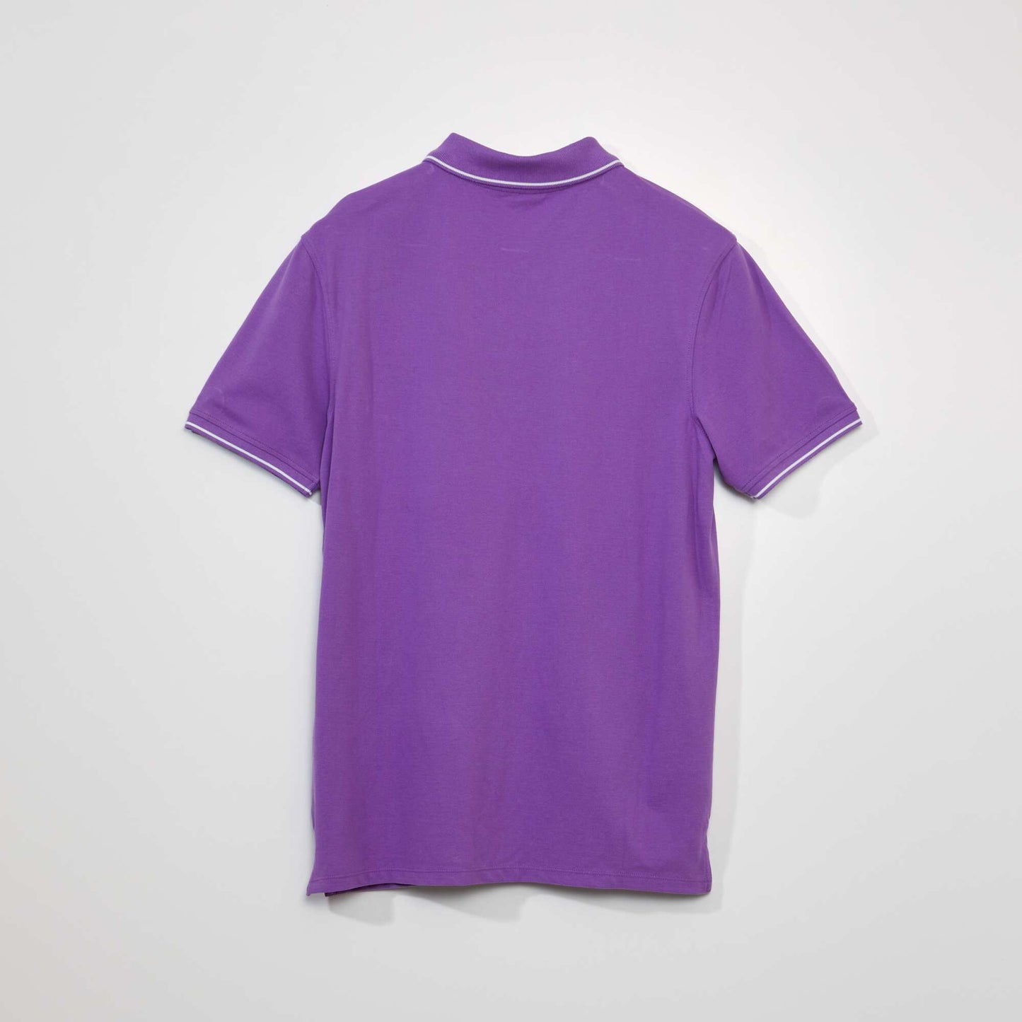 Polo en piqué de coton Violet