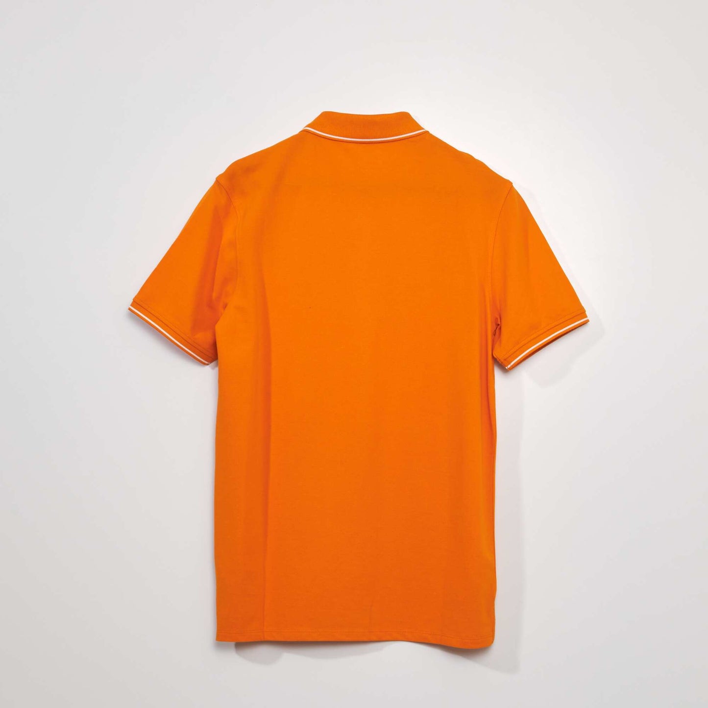 Polo en piqué de coton orange