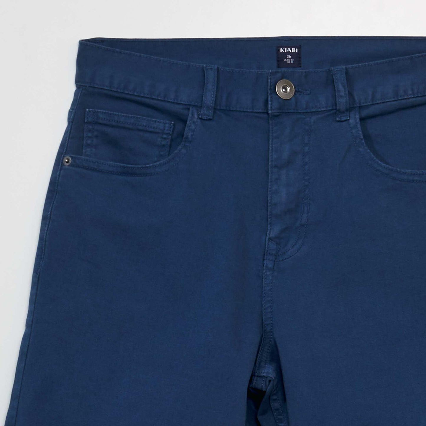 Bermuda chino à 5 poches Bleu