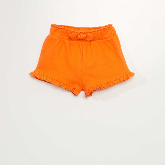 Short avec volants Orange