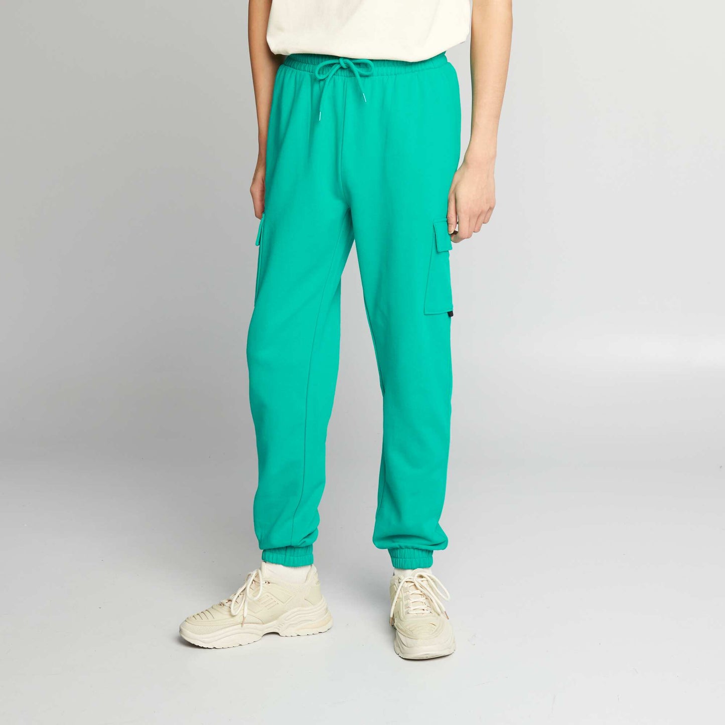 Pantalon de jogging style cargo vert