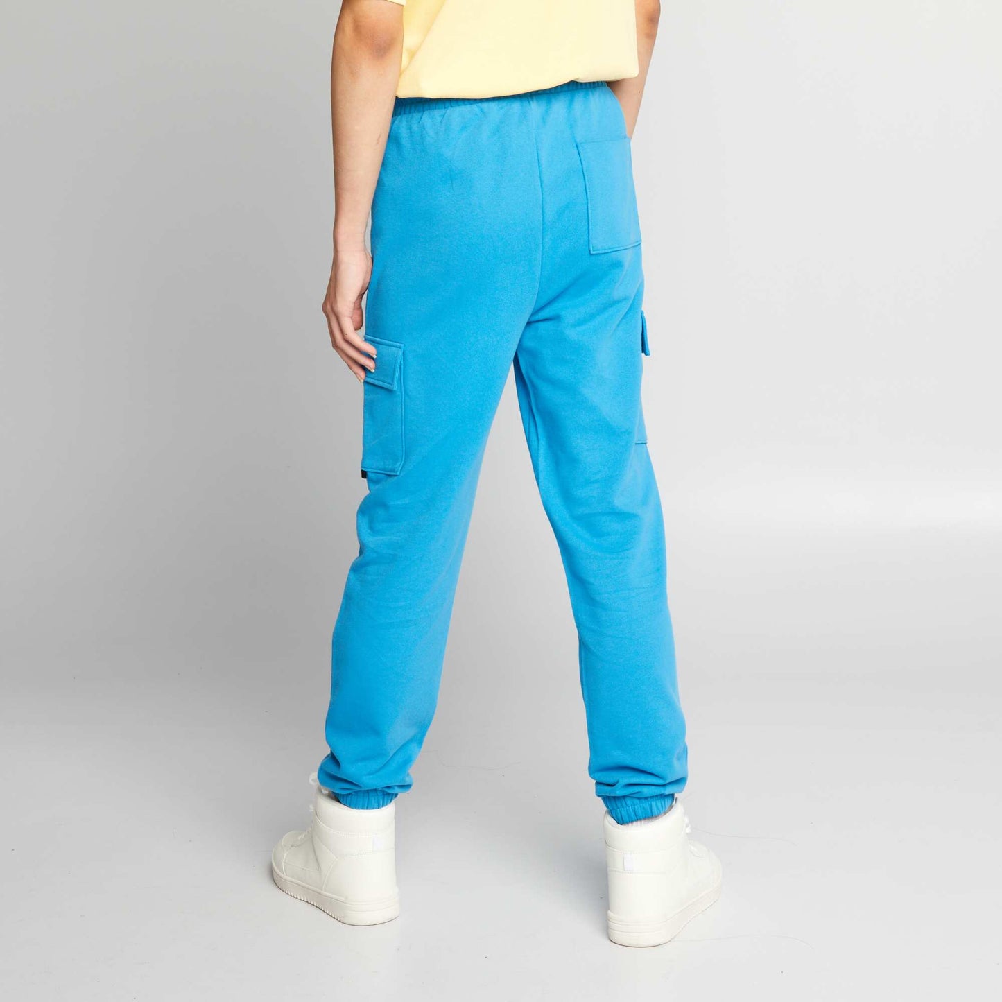 Pantalon de jogging style cargo Bleu