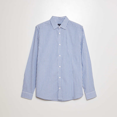 Chemise rayée Bleu