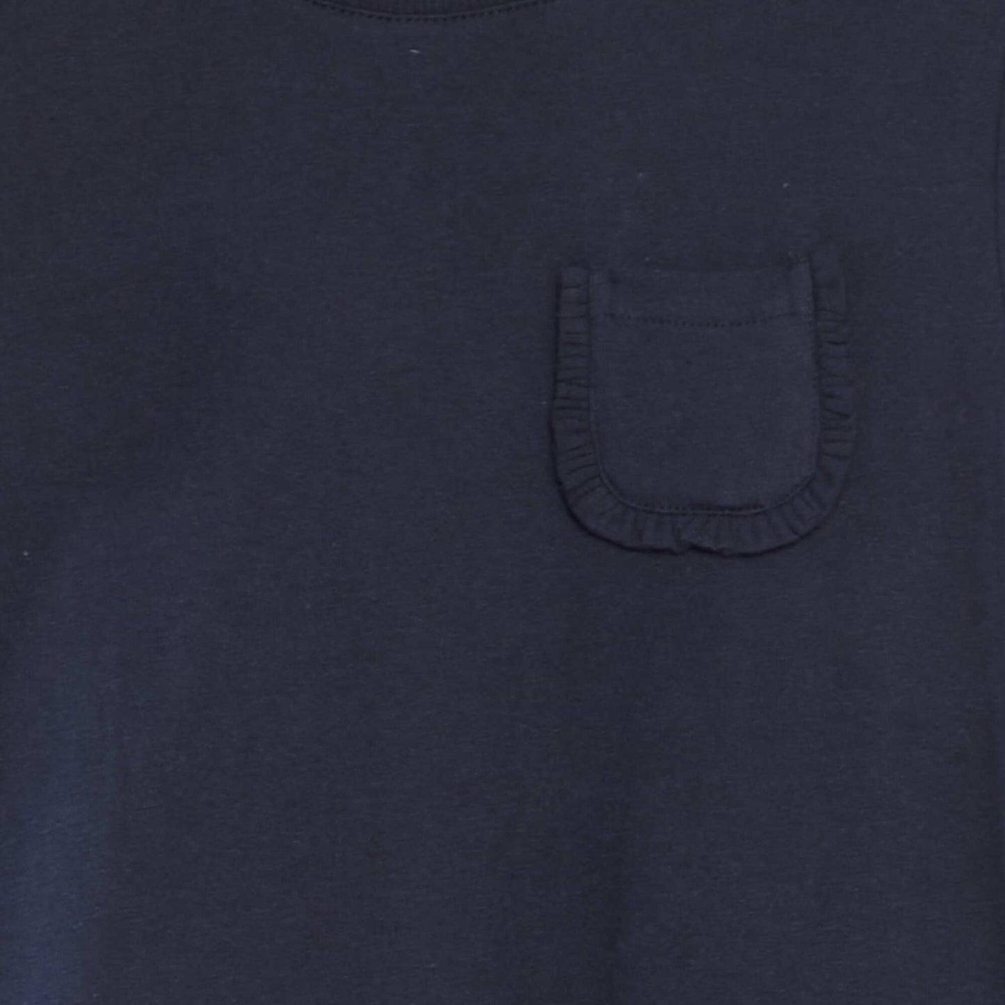 T-shirt uni avec poche BLEU