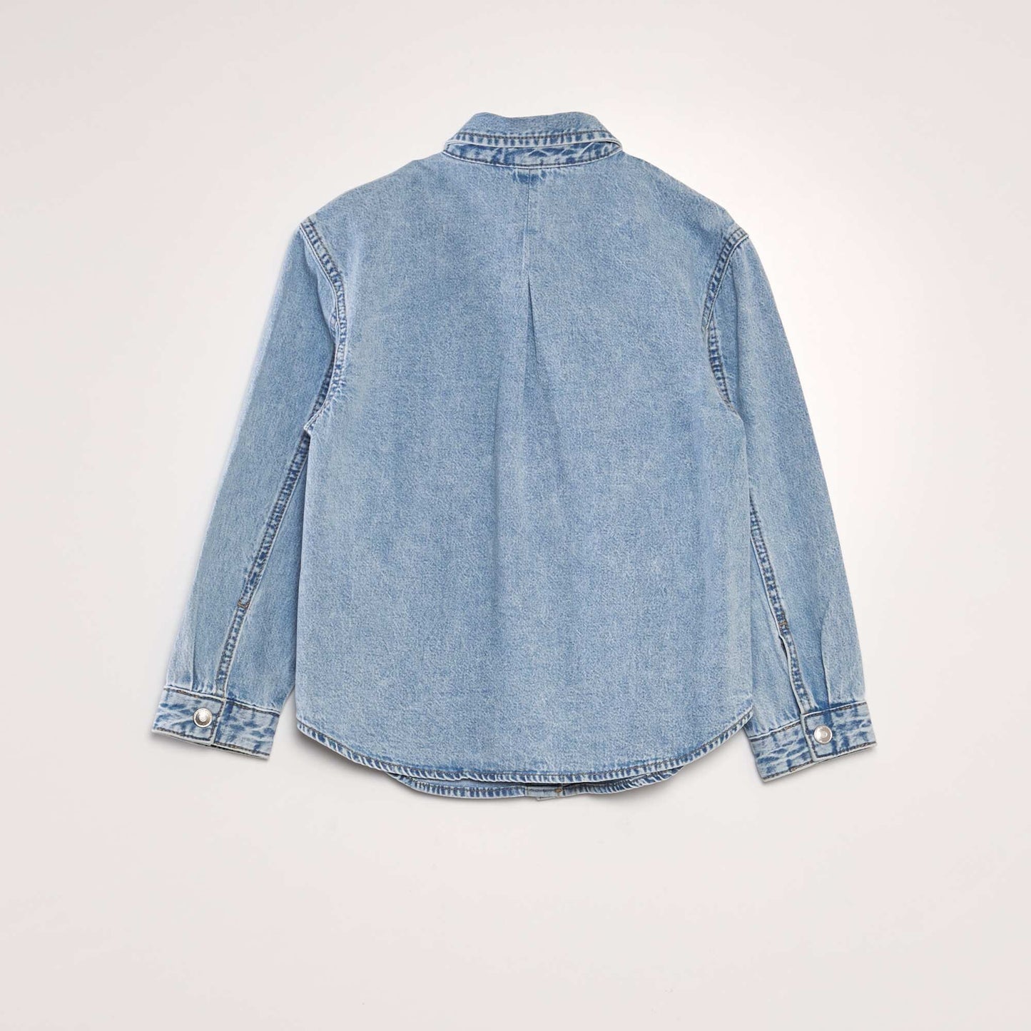 Chemise en denim délavé Denim