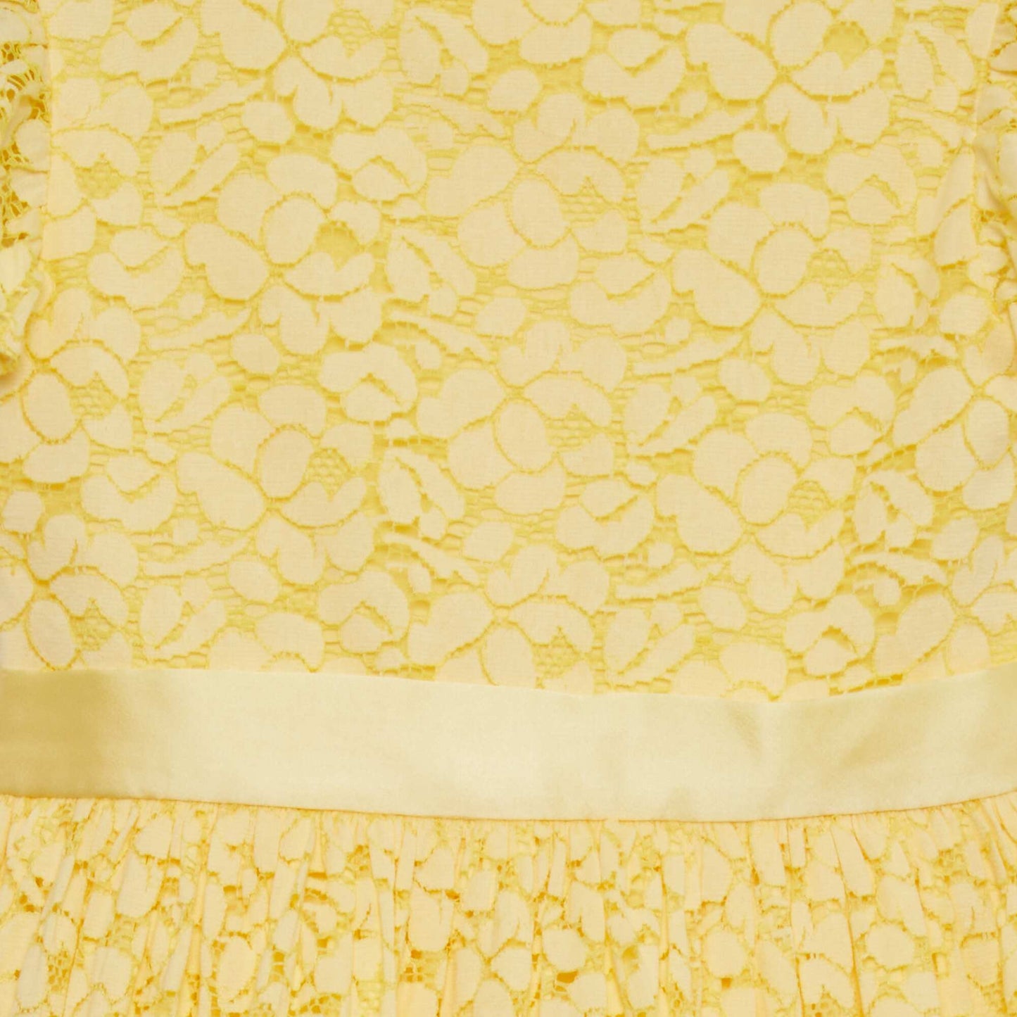 Robe en dentelle de cérémonie Jaune