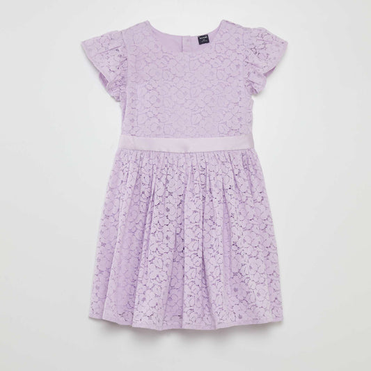 Robe en dentelle de cérémonie Violet