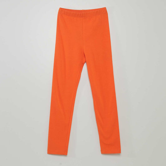 Legging long à taille élastiquée Orange