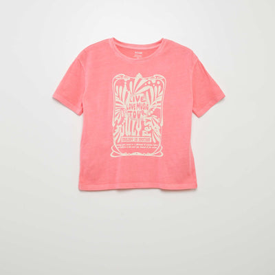 T-shirt imprimé Rose