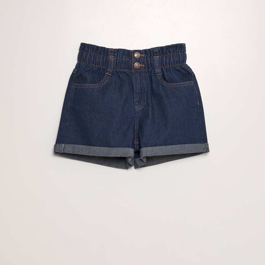 Short en jean Bleu