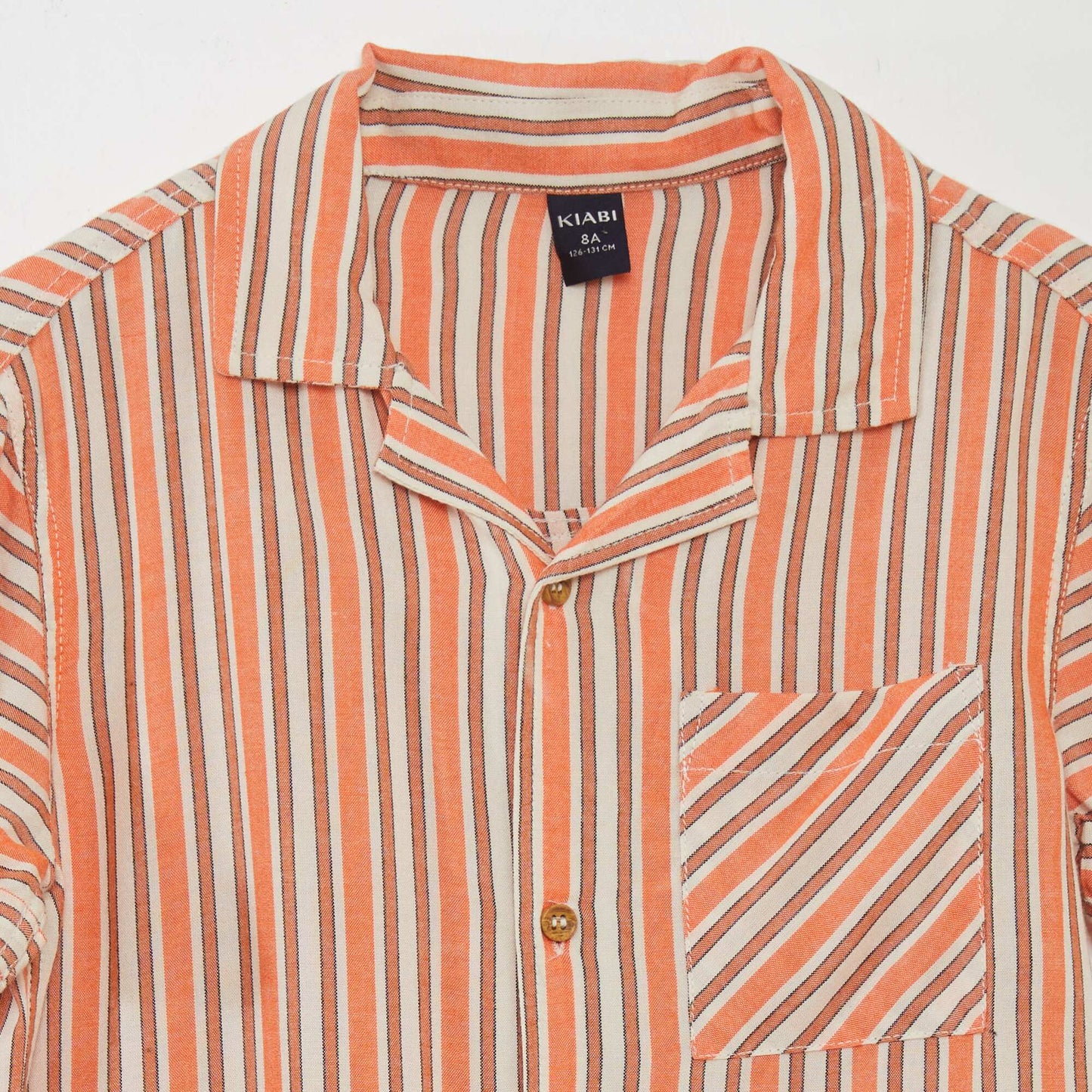 Chemise légère avec col pyjama Orange