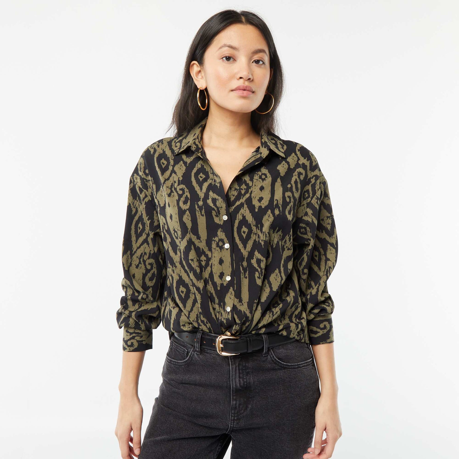 Chemisier fluide NOIR – Kiabi Afrique