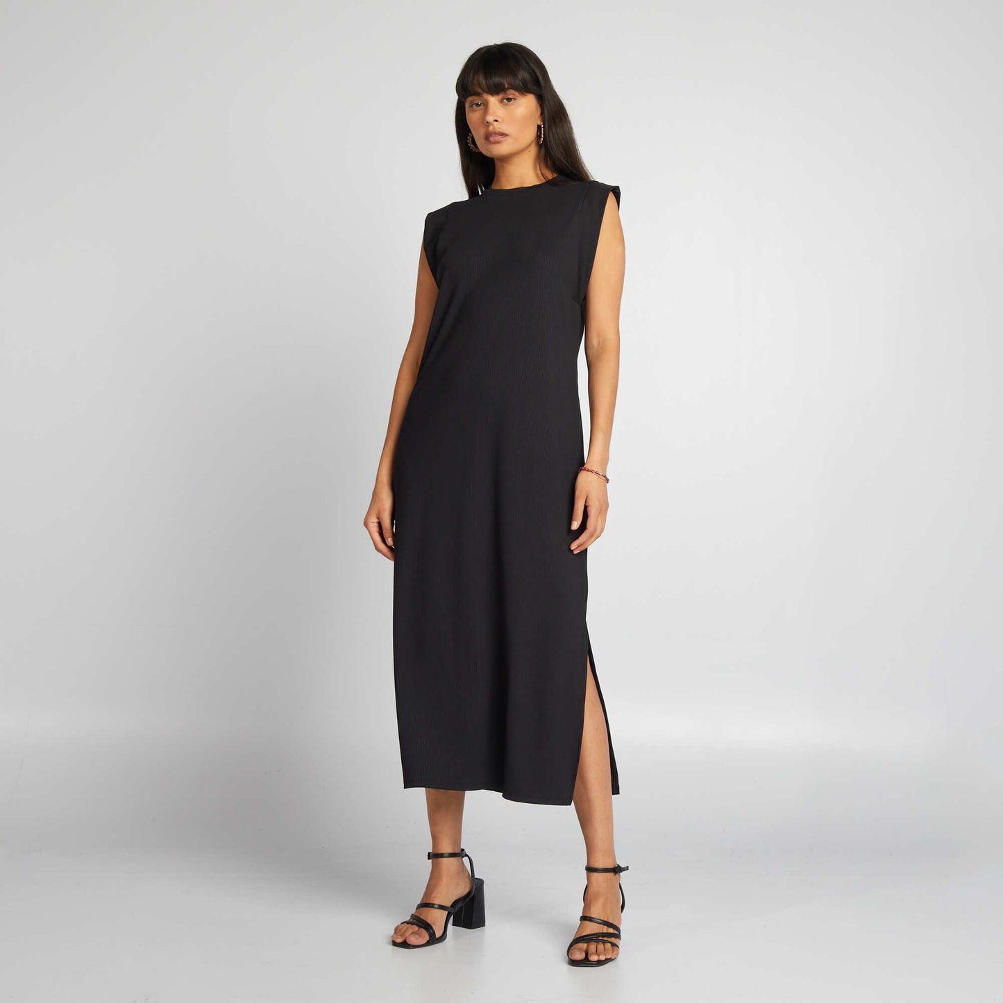 Robe t-shirt midi noir