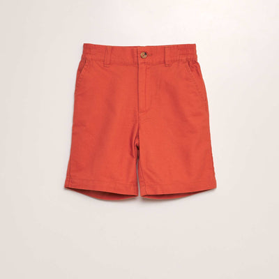 Short chino orange