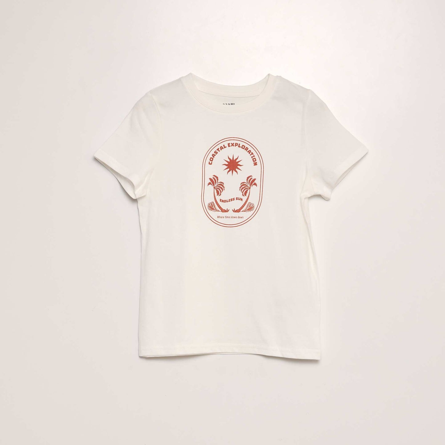 T-shirt manches courtes imprimé Blanc