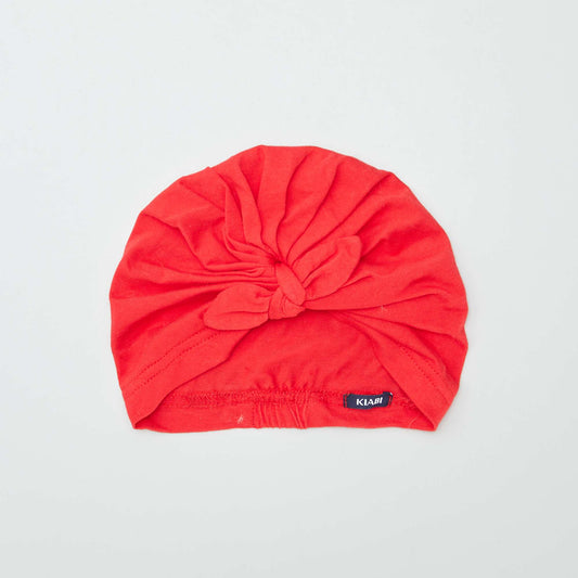 Bonnet en turban Rouge