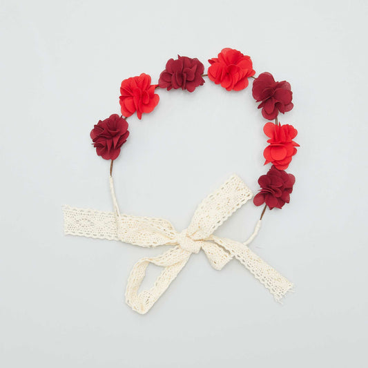 Couronne de fleur Rouge