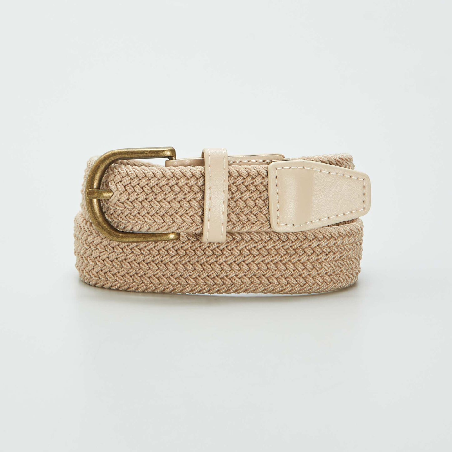 Ceinture tressée Beige