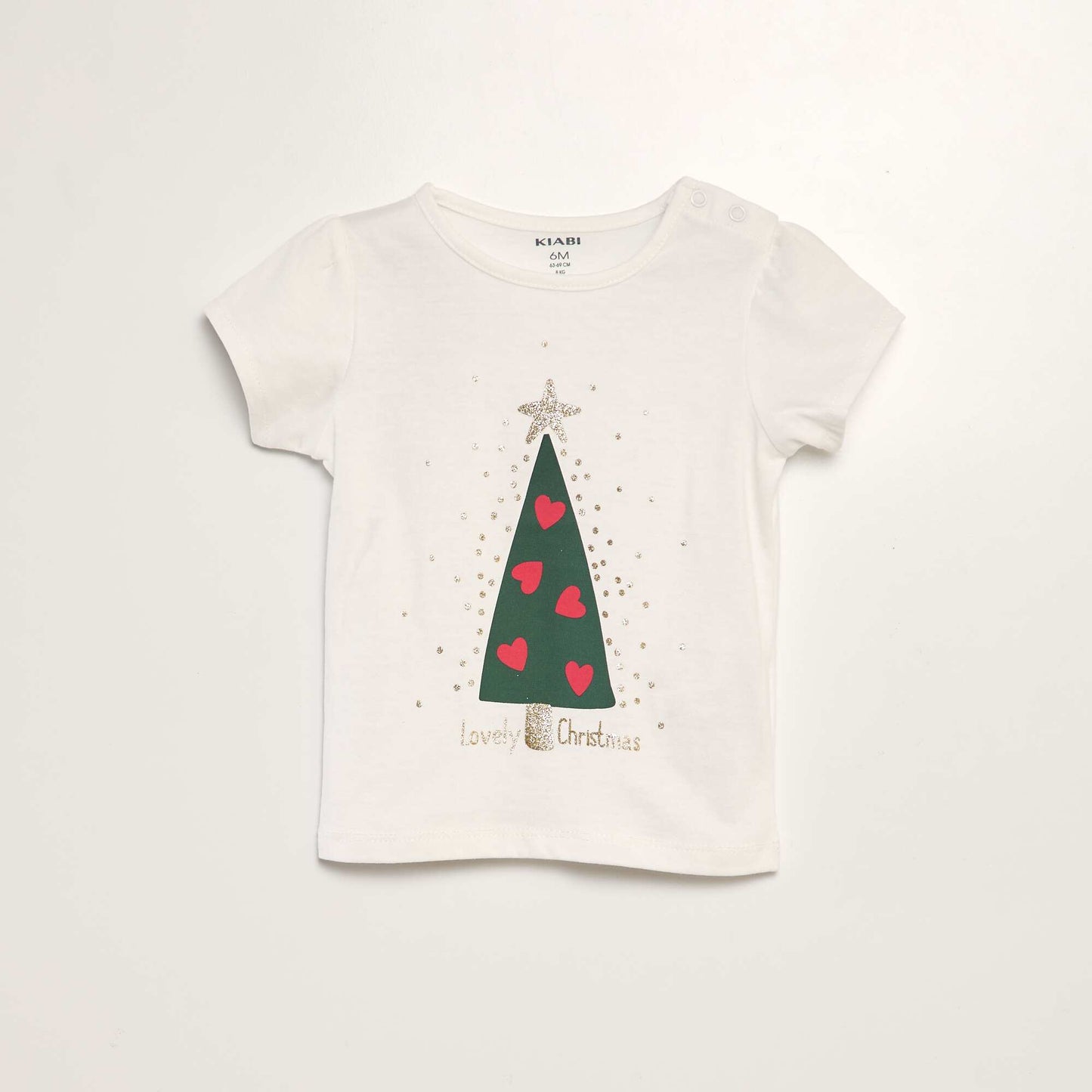 T-shirt imprimé Noël Blanc