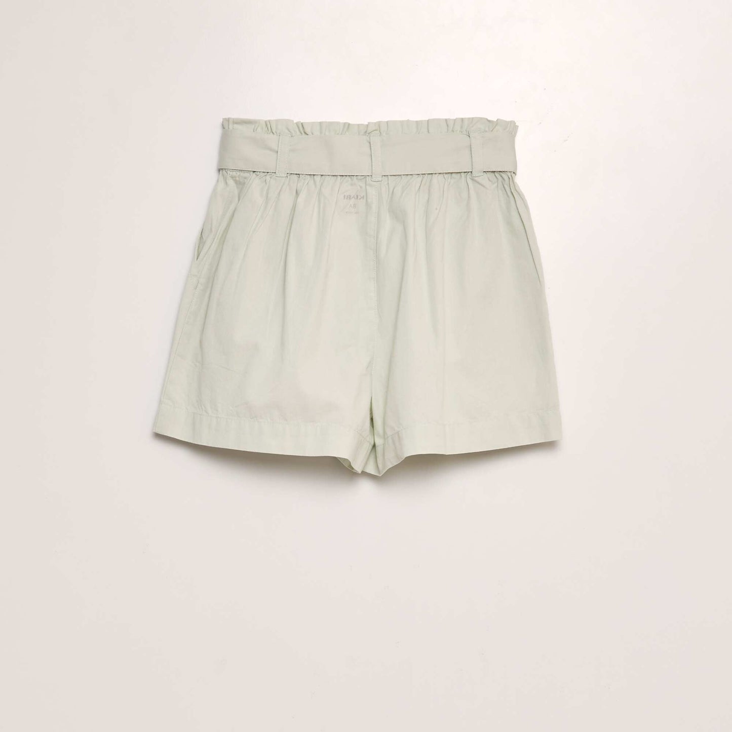 Short avec ceinture à nouer Vert