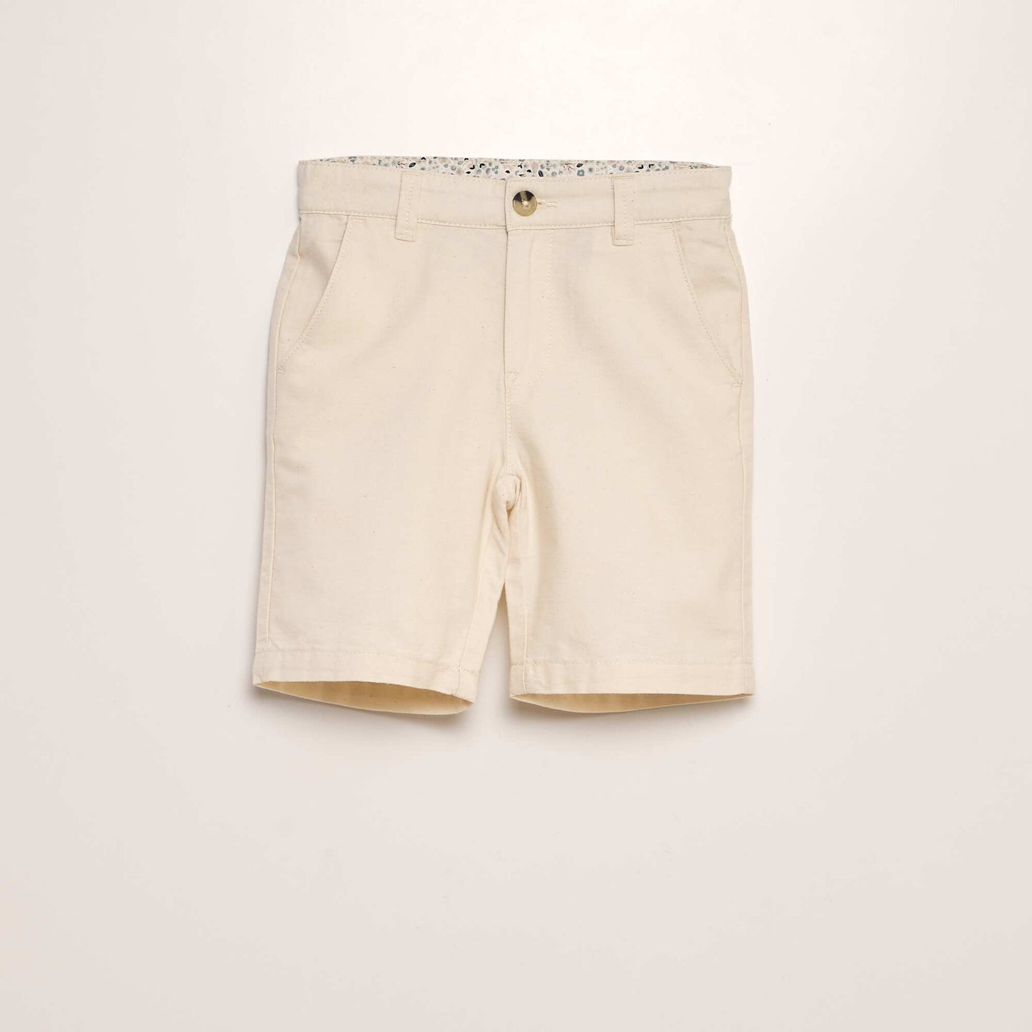 Bermuda chino uni Beige