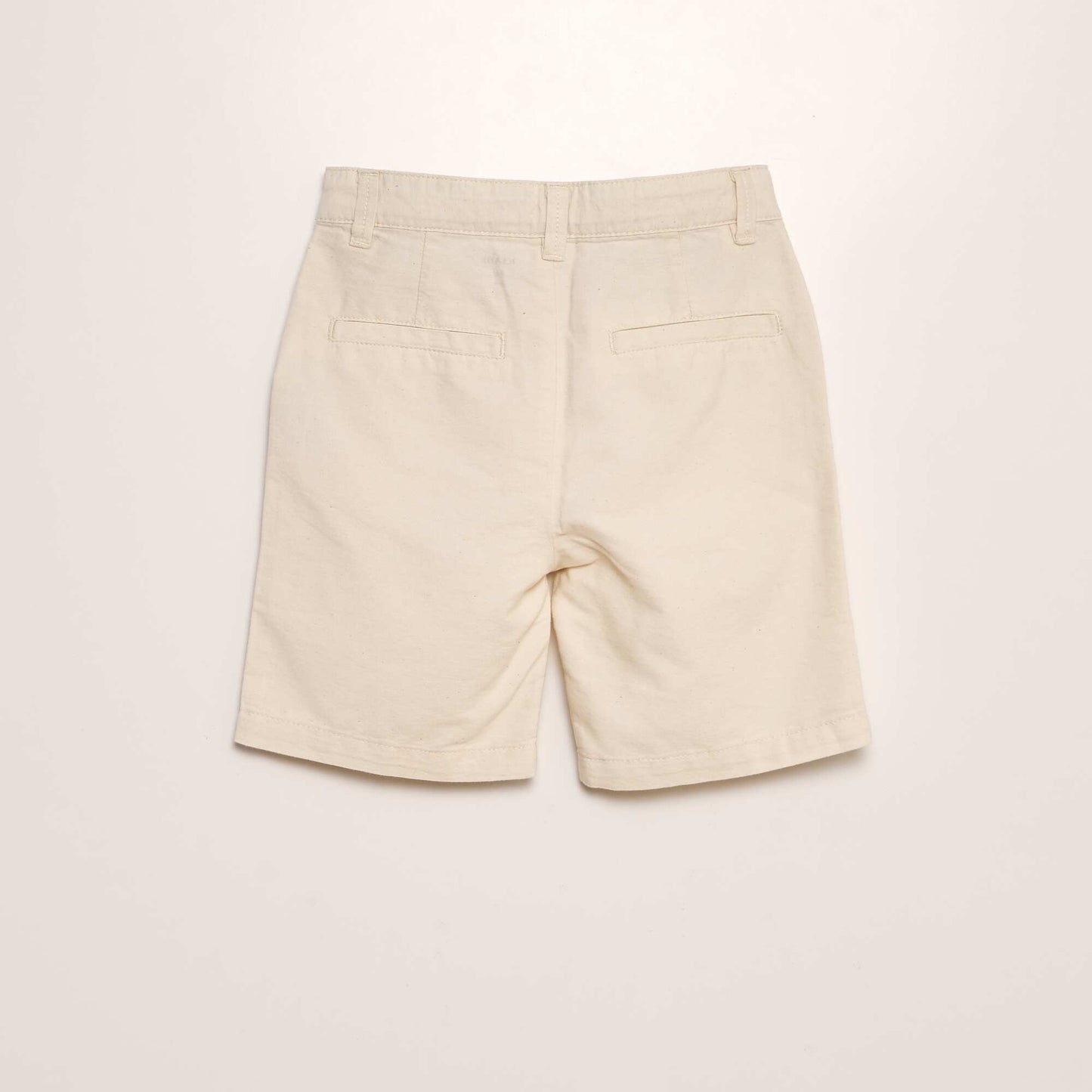 Bermuda chino uni Beige