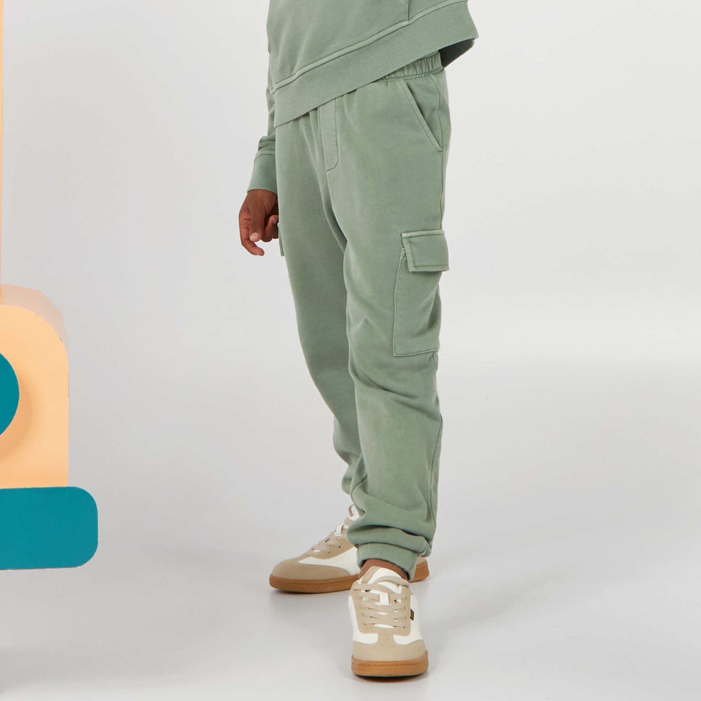 Pantalon en molleton avec poches VERT