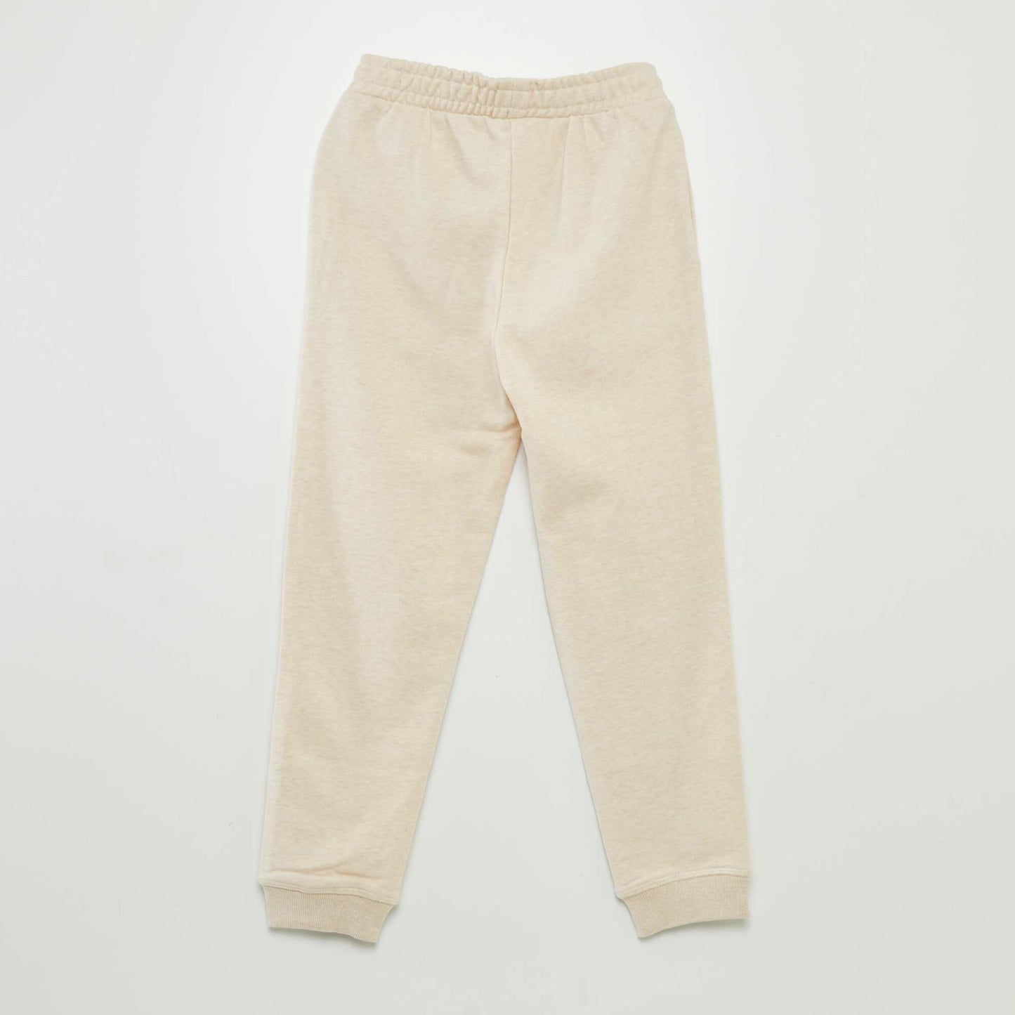 Jogging en molleton fin BEIGE