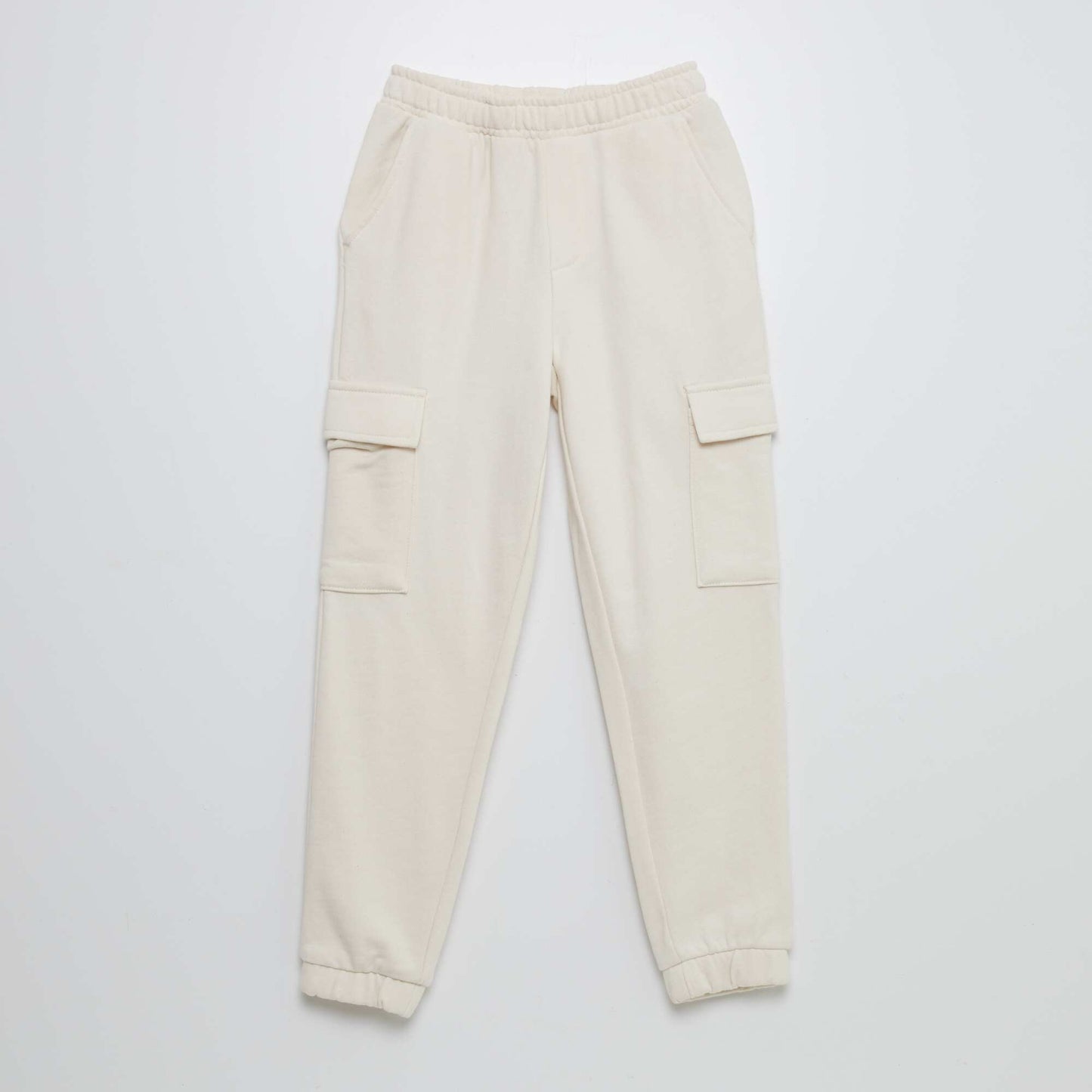 Pantalon de jogging en molleton avec poches BEIGE