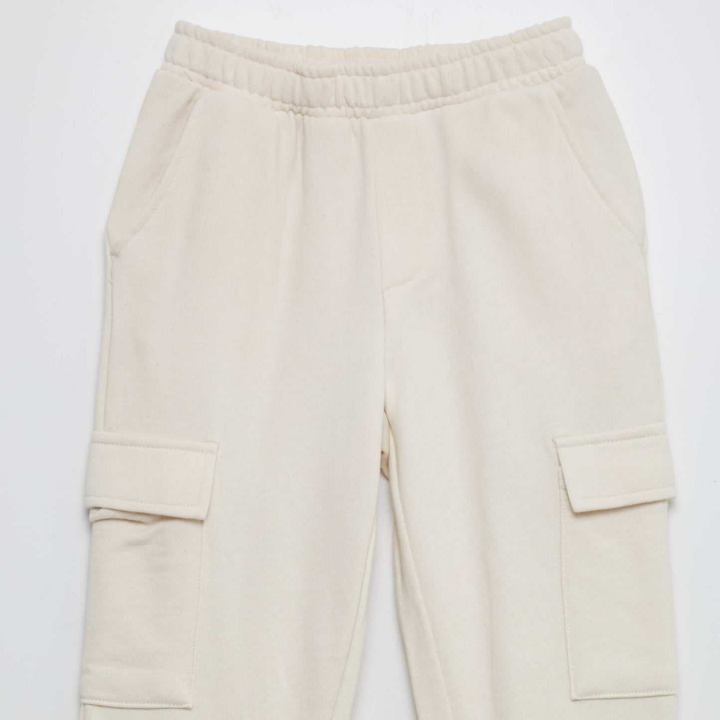 Pantalon de jogging en molleton avec poches BEIGE