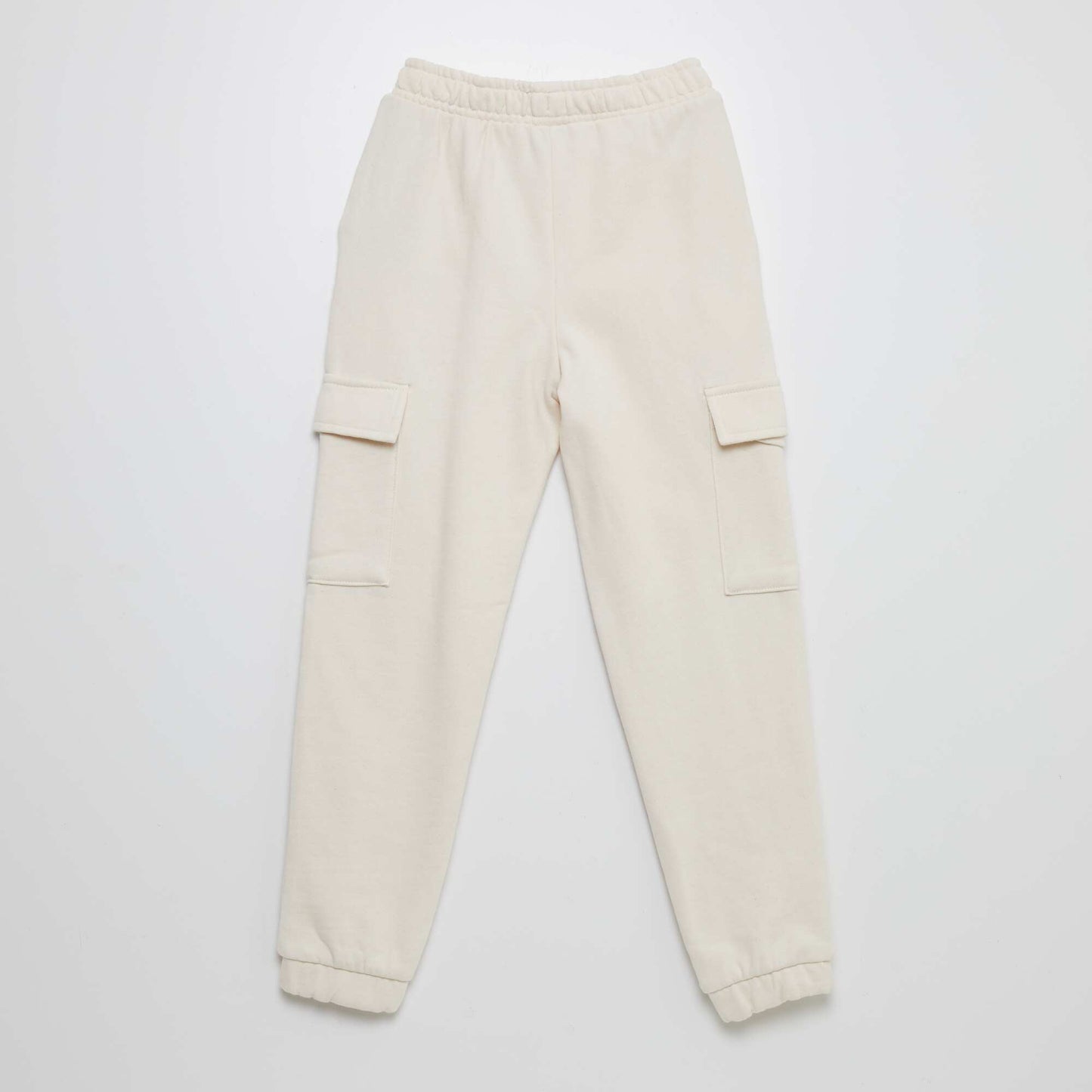 Pantalon de jogging en molleton avec poches BEIGE