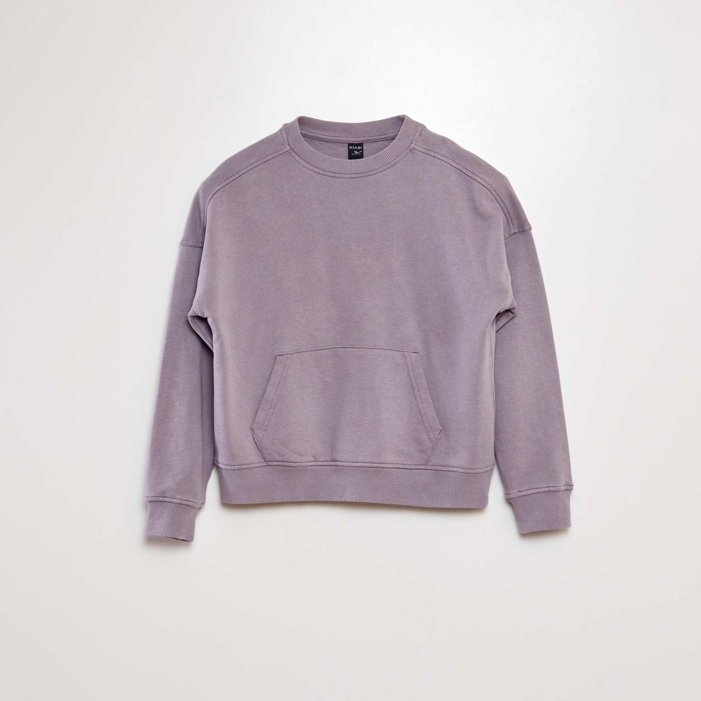 Sweat en molleton avec poche kangourou Violet