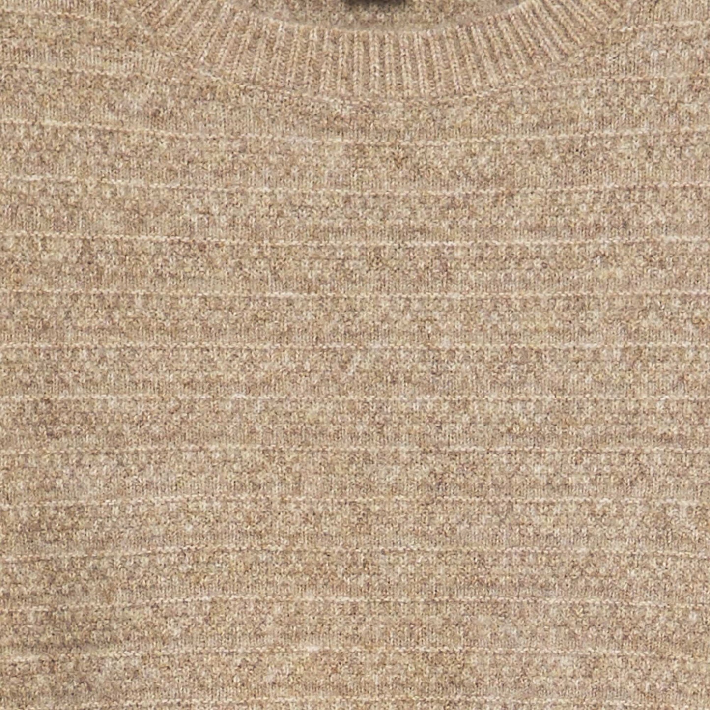 Pull sans manches en maille douce Beige