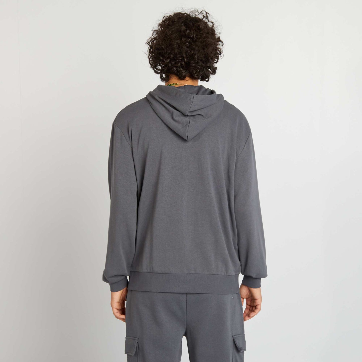 Sweat à capuche zappé Gris