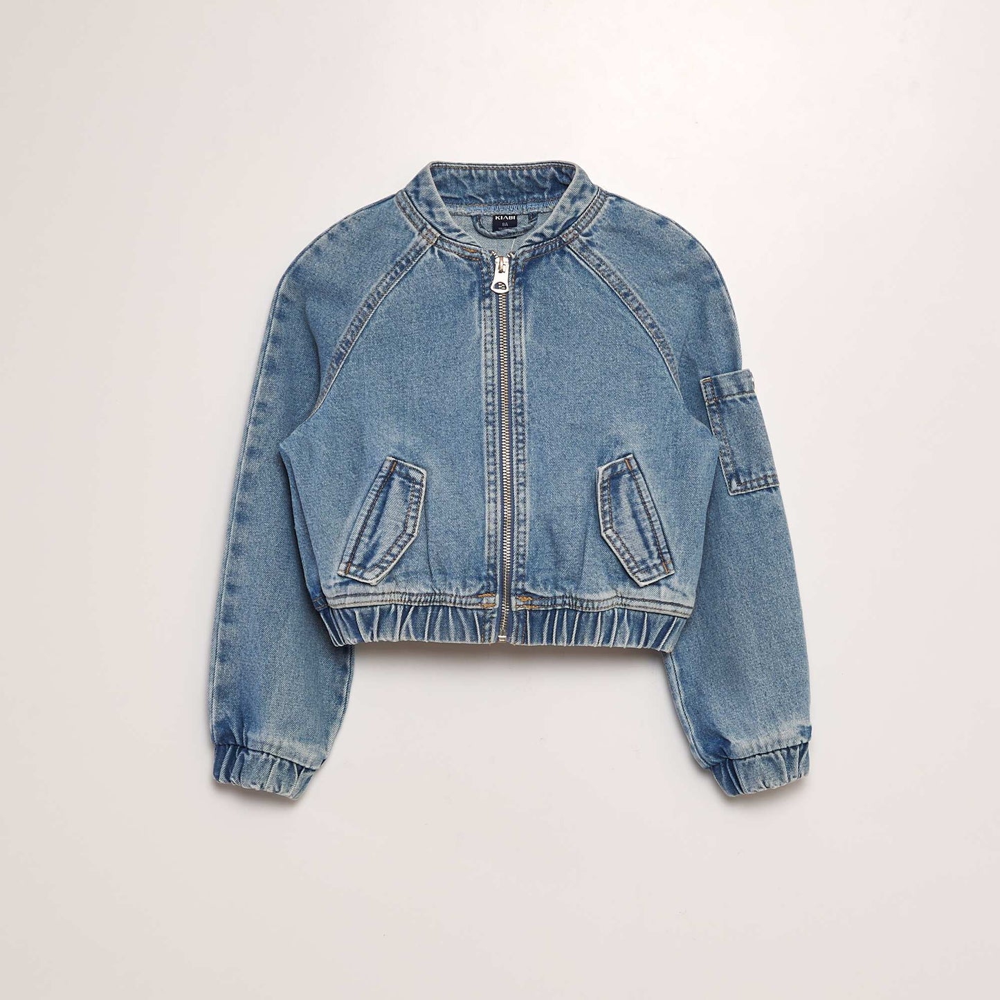 Veste denim Bleu