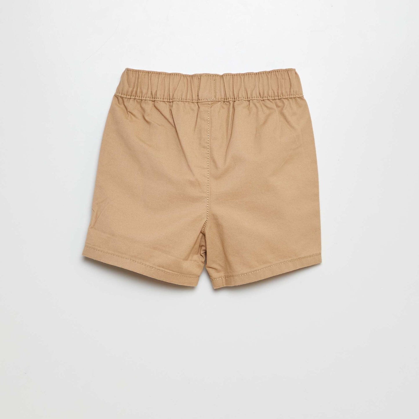 Short chino ceinture élastiquée BEIGE