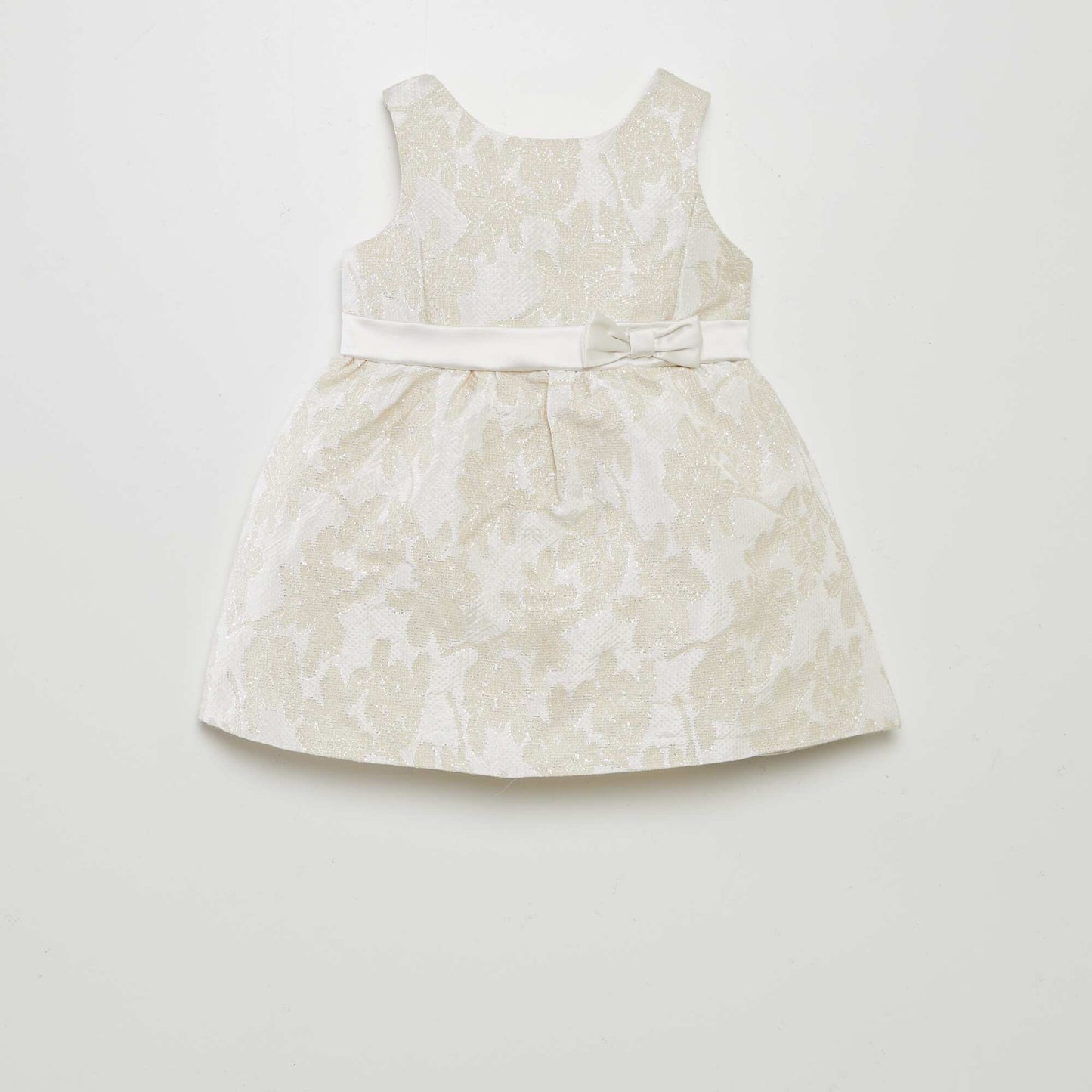 Robe de cérémonie pailletée en jacquard BLANC