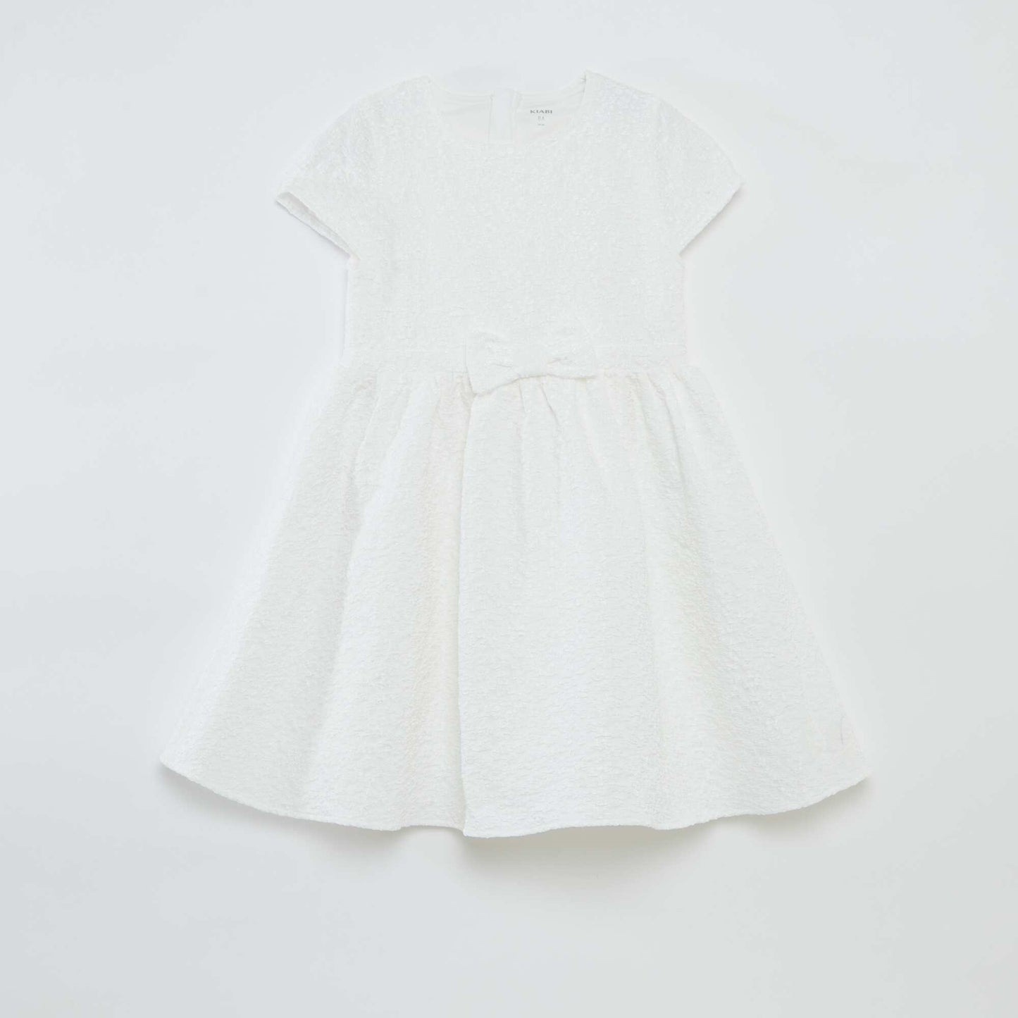 Robe en jacquard de cérémonie BLANC