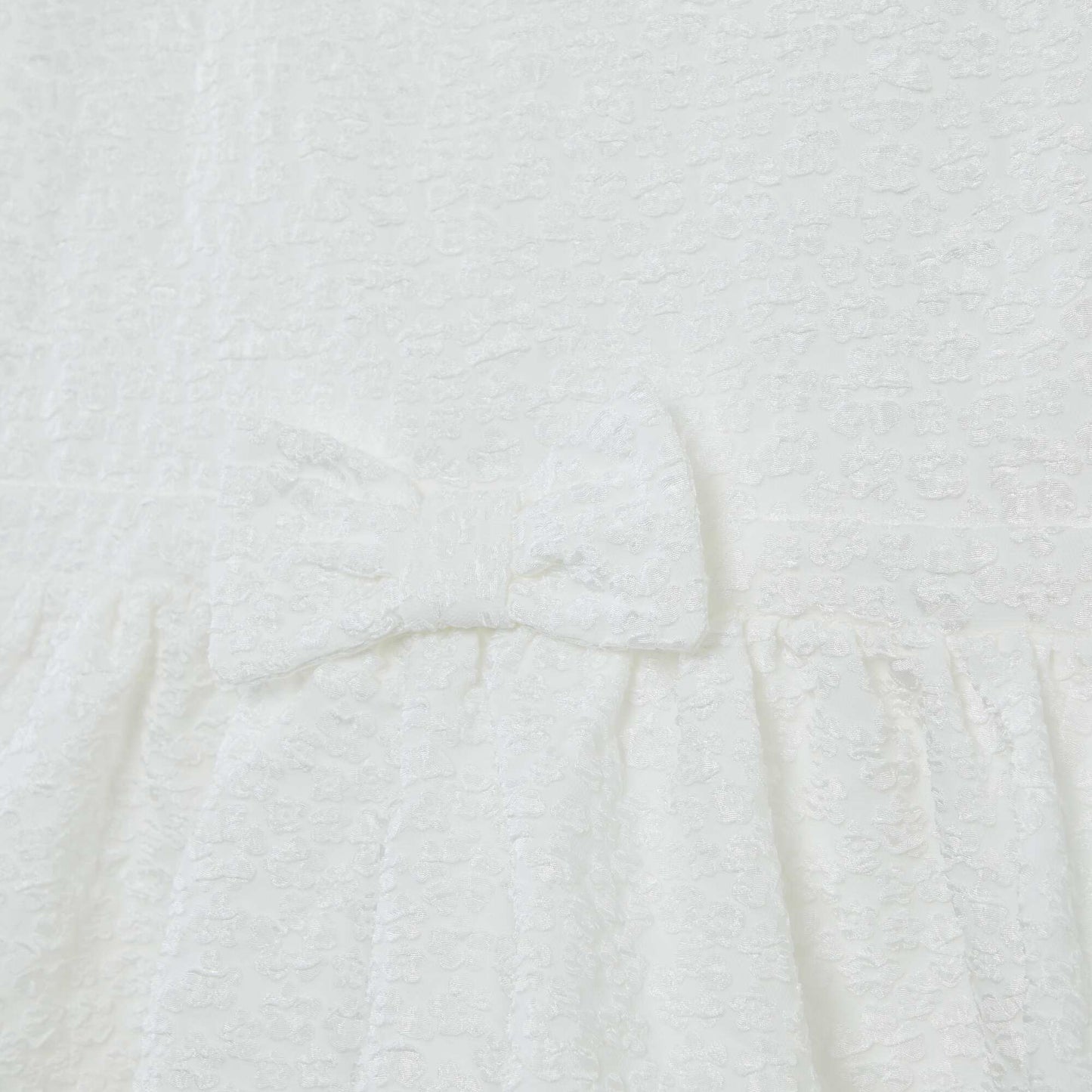 Robe en jacquard de cérémonie BLANC