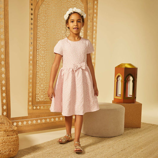 Robe en jacquard de cérémonie ROSE