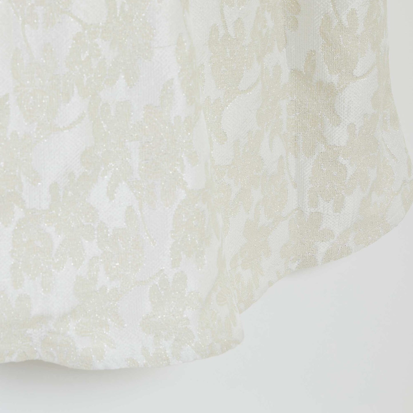 Robe de cérémonie en jacquard sans manches BLANC