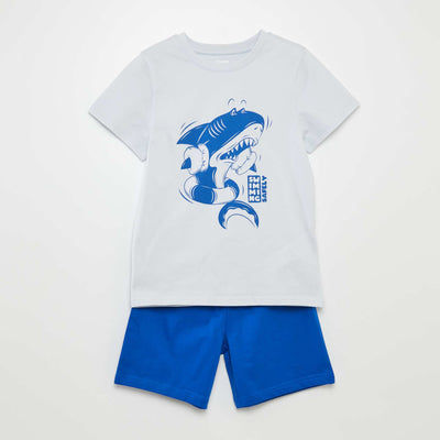 Ensemble pyjama court - 2 pièces BLEU