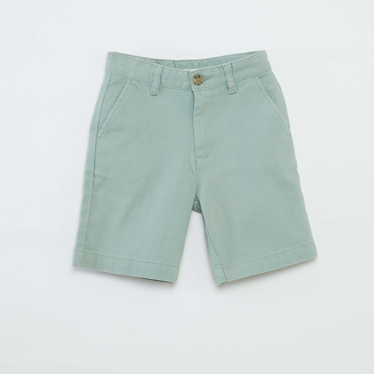 Short chino uni VERT