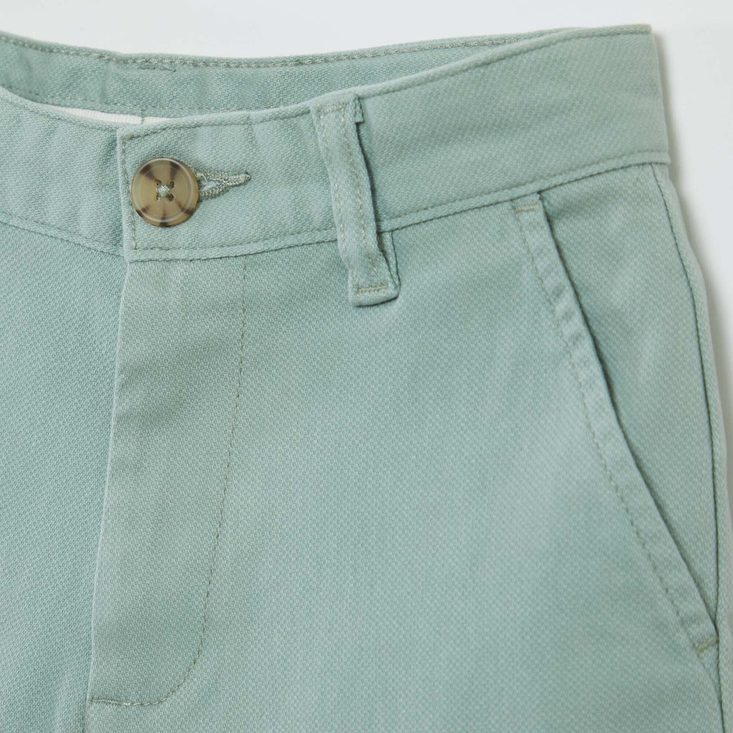 Short chino uni VERT