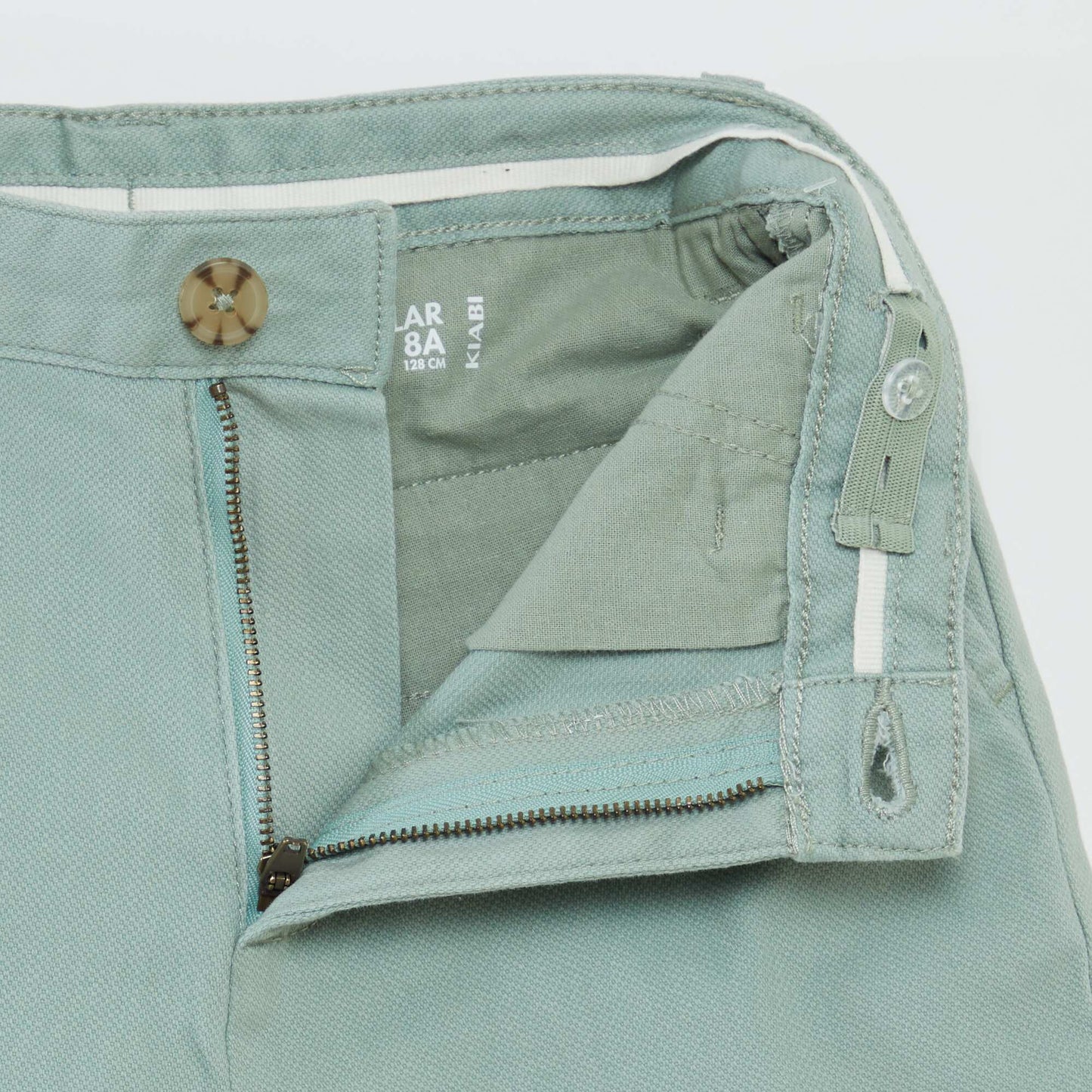 Short chino uni VERT