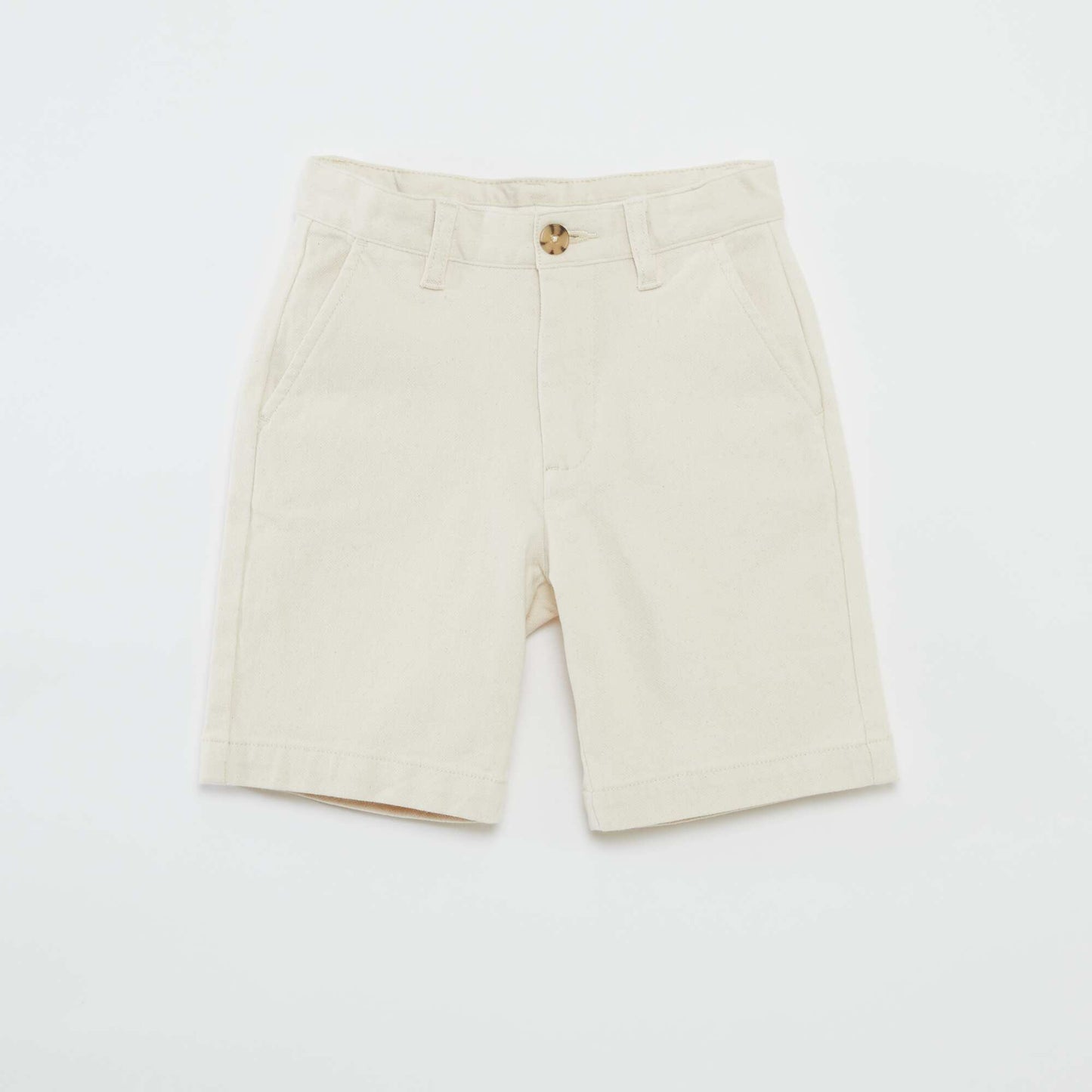 Short chino uni BEIGE